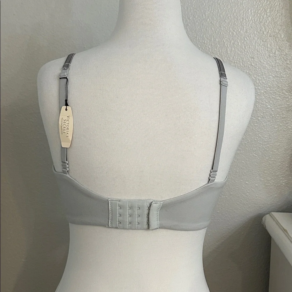 Victoria’s Secret Body By Victoria Unlined Demi Gray Lace‎ Bra Size 36B